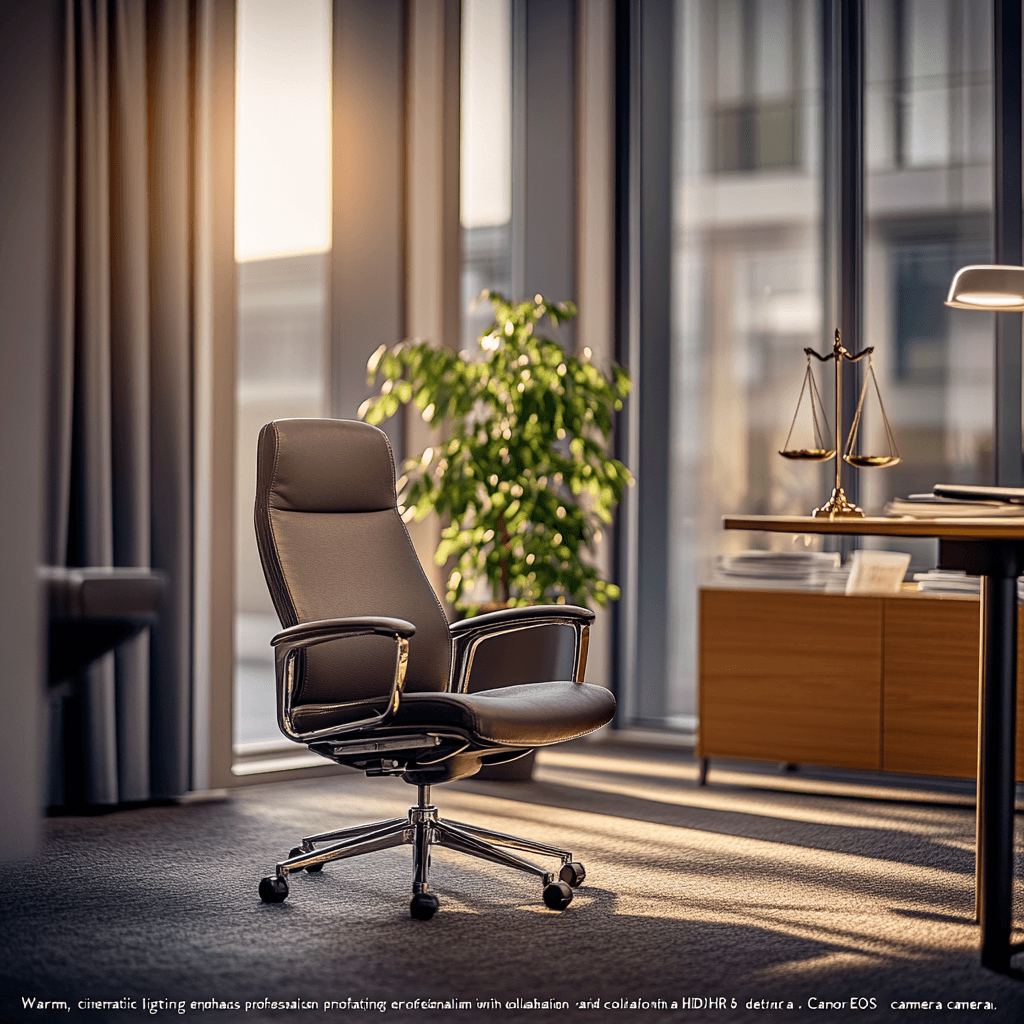 Executive chair in a modern legal office